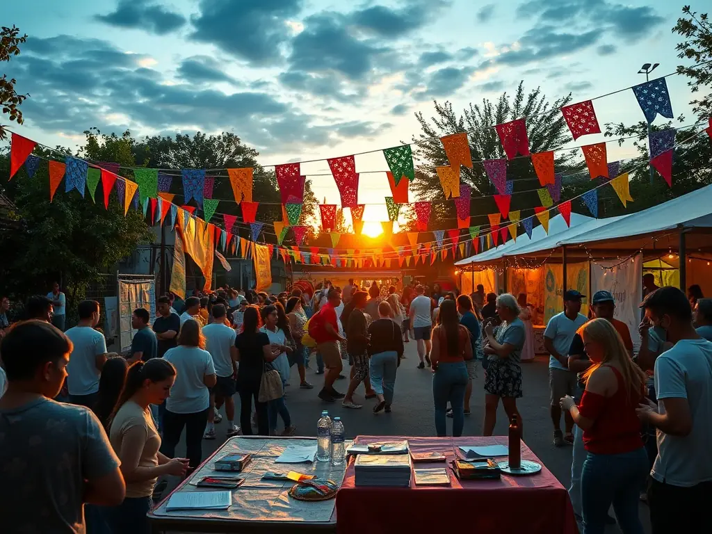 A community event organized by PRISM, featuring informational booths, interactive activities, and opportunities for social interaction. The event promotes mental health awareness and community engagement.
